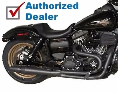 Black Thunderheader 2 Into 1 2-1 Exhaust Pipe Header System 06-17 Harley Dyna • $1099.95