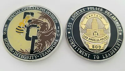 LAPD Los Angeles Police Special Operations Division CAPTAIN's Challenge Coin • $17.25
