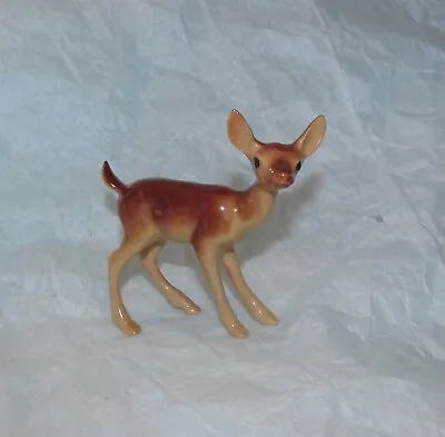 Vintage HAGEN RENAKER Miniature Ceramic Figurine STANDING DEER  Doe / Young Buck • $12.95