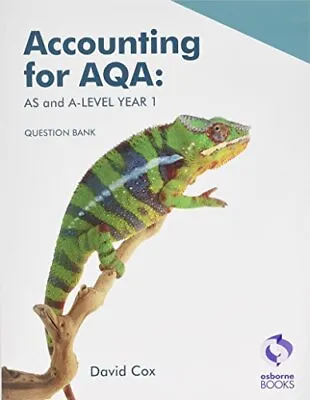 Accounting For AQA: AS And A Level Question Bank Book The Cheap Fast Free Post • £11.20