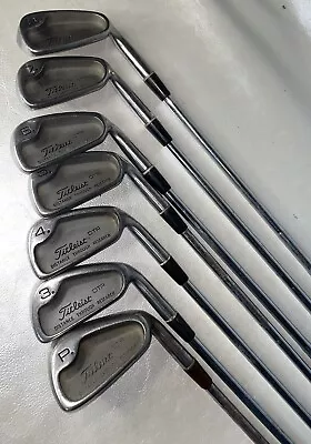 Titleist DTR (P 3-8) 7 Clubs Total Iron Set Right Graphite Flex Vintage Men's • $74.99