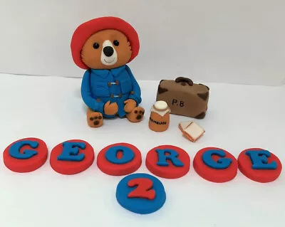 Handmade Edible Paddington Style Cake Topper Decoration Birthday • £19.99