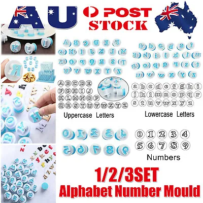 $11.59 • Buy Cake Decorating Set Alphabet Number Letter Fondant Icing Cutter Mold Mould AU O