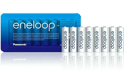£26.99 • Buy Panasonic Eneloop Rechargeable AA 1900mAh NiMH Batteries - Slider Pack Of 8