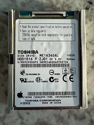 160gb HDD Replacement Hard Drive MK1634GAL For Apple IPod Classic 7th Generation • $34.95