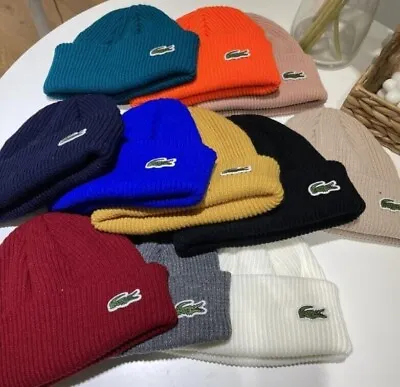 Hot Men's And Women's LACOSTE2 Knitted Hat Beanie Hat Winter Warm Outdoor Hat • $44.19