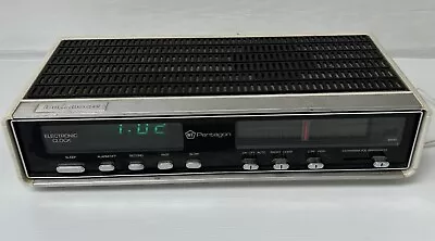 Vintage Pentagon Digital Clock Radio WF Model 14E13 Hong Kong • $25