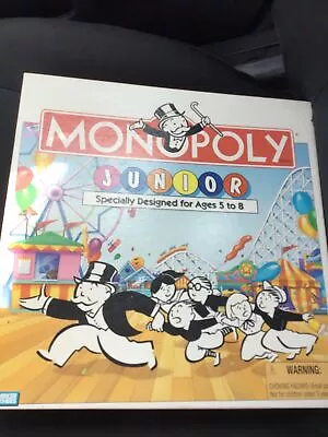 Monopoly Junior Board Game By Parker Brothers Ages5-8 1995! Vintage Complete! • $23.76