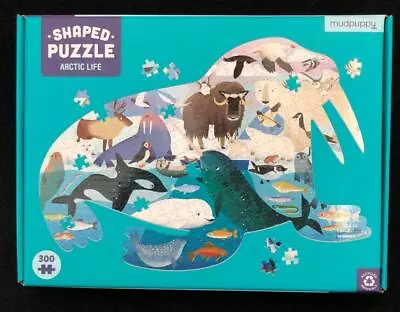 Mudpuppy ARCTIC LIFE 300 Pc Children's Shaped Jigsaw Puzzle Complete XLNT Cond • $16.99