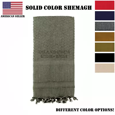 Tactical Shemagh Solid Color Special Forces Scarf Keffiyeh Head Wrap 100% Cotton • $14.99