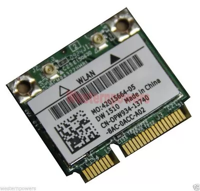 Dell DW1510 Half Mini PCI-E Wireles WIFI ABGN BCM94322HM8L Dual-Brand Card • $14.95