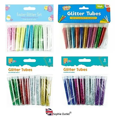£3 • Buy GLITTER TUBES Creative Craft Kids Card Making Scrapbooks Sparkle Decoupage UK