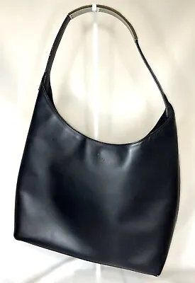Vintage Gucci Black Leather Shoulder Bag (metal Strap) • $200