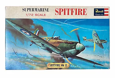 REVELL SUPERMARINE SPITFIRE Mk II Plastic Model 1/72 Kit H-611 Vintage 1963 • $24.99