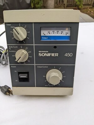 $450 • Buy Branson Ultrasonics Sonifier 450 Lab Cell Disruptor Power Supply 