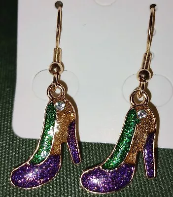 Mardi Gras Earrings High Heels Mardi Gras Earrings Colorful High Heels... • $5