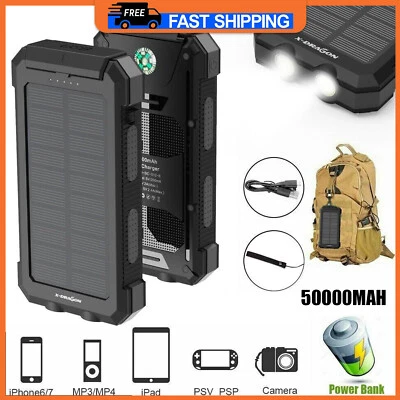 $26.99 • Buy Portable 50000MAH External Power Bank Pack USB Battery Charger For Mobile Phone