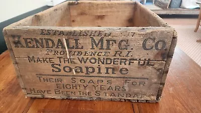 Antique Soapine French Laundry Soap Providence R.i. U.s.a. Kendall Co. Primitive • $240