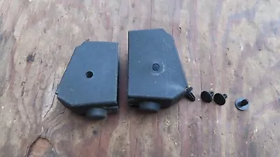 Volvo 240 242 245 Seat Trim Seat Bolt Cover Black Matched Pair (2) W/ Push Pins • $5