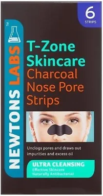 1X 6PK T-Zone Charcoal And Tea Tree Ultra Cleansing Nose Pore Strips- NEW UK • £4.49