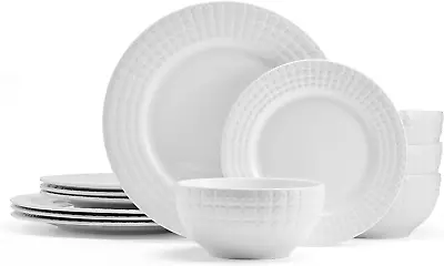 Lexi 12 Piece Dinnerware Set Service For 4 White • $64.99