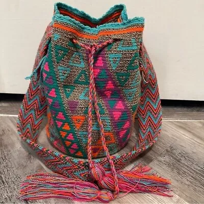 WAYUU Handmade Woven Boho Crossbody Shoulder Bag Festival Slouch Bohemian • $28