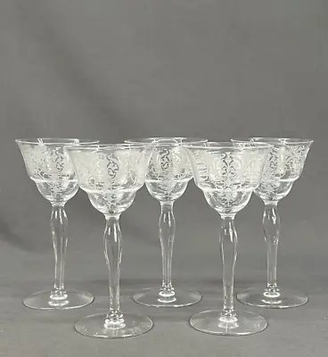 5 Morgantown MILAN 6  Wine (Cordial) Stemware Glasses; Mint • $89.99