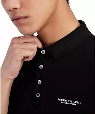 ARMANI EXCHANGE Men's Milano/New York Logo-Print Polo Shirt-BRAND NEW! XL • $35