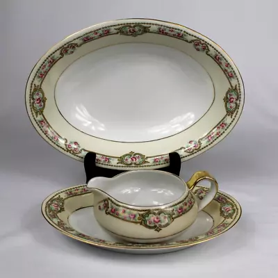 Royal China Epiag Czechoslovakia Rosemarie Serving Bowls  Creamer & Gravy Boat • $24.99