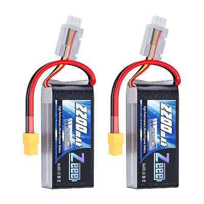 2xZeee Shorty 2S Lipo Battery 2200mAh 7.4V 50C XT60 For RC Helicopter Drone Quad • $27.89
