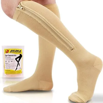 Medical Compression Socks Running Ankle Swelling For Ladies Men Varicose Veins • £5.99