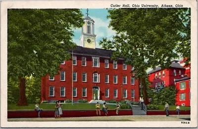 Vintage 1930s OHIO UNIVERSITY Athens OH Postcard  Cutler Hall  Building View • $4.80