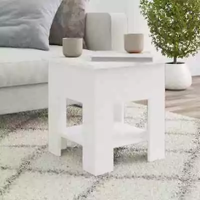 VidaXL Coffee Table High Gloss White 40x40x42 Cm Engineered Wood SP • $80.71