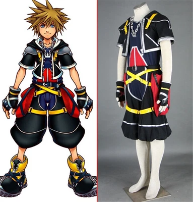 £80.87 • Buy Kingdom Hearts 2 Sora Cosplay Costume Full Set Dress Custom Made Hallween Suit 