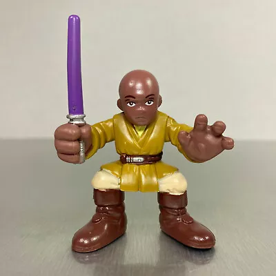 Hasbro Star Wars Galactic Heroes MACE WINDU Figure W/painted Purple Lightsaber • $3.39