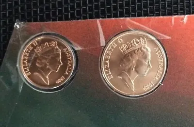 1989 1 Cent And 2 Cent Coins Ex Mint Set – Excellent Coins  • $4.95