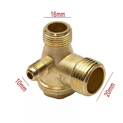 3-Way Air Compressor Valve Male Threaded Non-Return Check Parts Connector Tool • $21.93