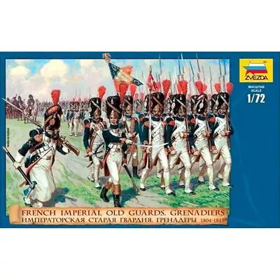 Zvezda 8030 French Imperial Old Guards Grenadiers 1:72 Figures Model Kit • £15.95