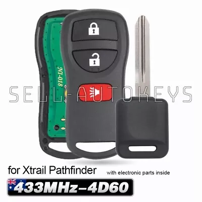 4D60 For Nissan Xtrail Pathfinder 2001-2007 3B Complete Keylss Remote Key Fob • $33.13