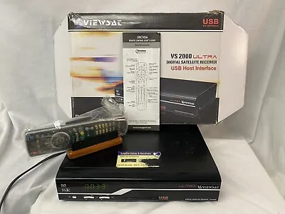 Viewsat VS 2000 Ultra Digital Satellite Receiver USB Host Interface W/ Remote • $29.99