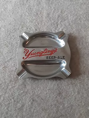 Vintage Silver Metal Ashtray Yuengling Beer Ale Pottsville PA Brewery • $34.99