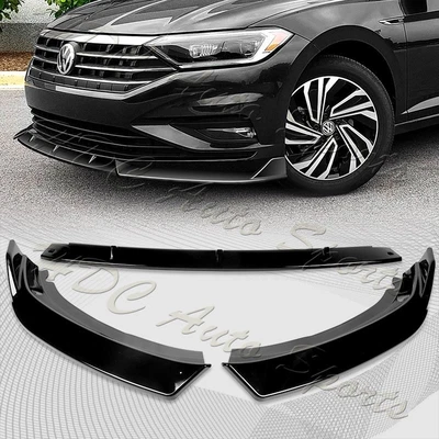 $78.99 • Buy For 2019-2021 Volkswagen Jetta Painted Black Front Bumper Splitter Spoiler Lip