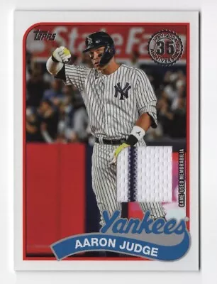 Aaron Judge 2024 Topps Series 1 #89BR-AJ 1989 Relics Yankees Pinstripe • $24.99