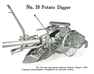 $20 • Buy IH McCormick-Deering Farmall No. 10 10-30 Potato Diggers Owner's & Parts Manual