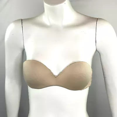 £4.83 • Buy Lilly Of France 2111121 Gel Touch Strapless Underwire Push-Up Bra 32A Beige