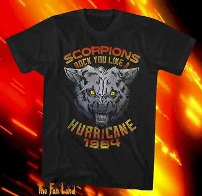 New Scorpions 1984 Rock You Like A Hurricane Tour Mens Vintage Classic T-Shirt • $17.95