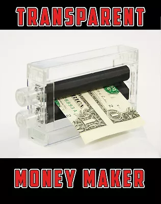 MAGIC MONEY MAKER PRINTER Toy Trick Dollar Bill Machine Change Paper To Real   • $8.99