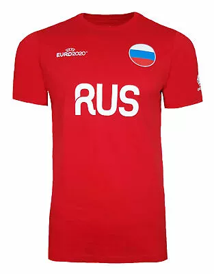 Russia Flag T Shirt Mens Large РОССИЯ Russian National Football Team Top L • $8.64