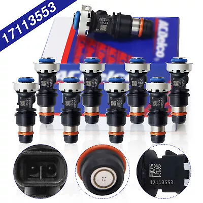 8x Fuel Injectors OEM 17113553 For 99-07 Chevy Silverado 4.8L 5.3L 6.0L~~ • $43.56