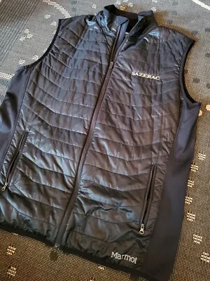 Men's Marmot Variant Vest  Black Size XXL Branded  Sazerac Logo • $39.99